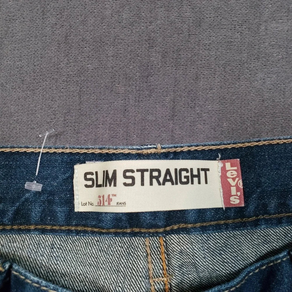Levi's 514 Slim Straight Jeans Mens 36x30‎ Blue Medium Wash Denim 100% Cotton